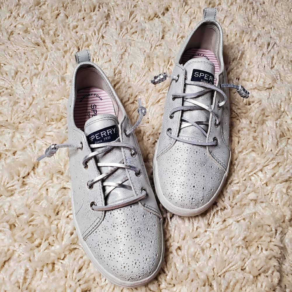 SPERRY Crest Vibe Perforated Top-Sider Slip On Shoes